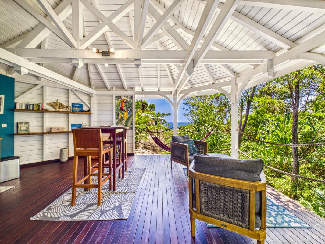 2.Location bungalow avec jacuzzi vue mer Deshaies Guadeloupe